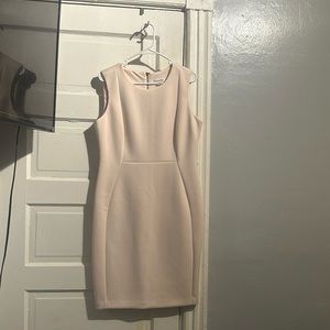 Blush pink Calvin Klein dress
